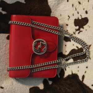Gucci Shade Lux Calfskin Small Interlocking G Shoulder Bag Petunia